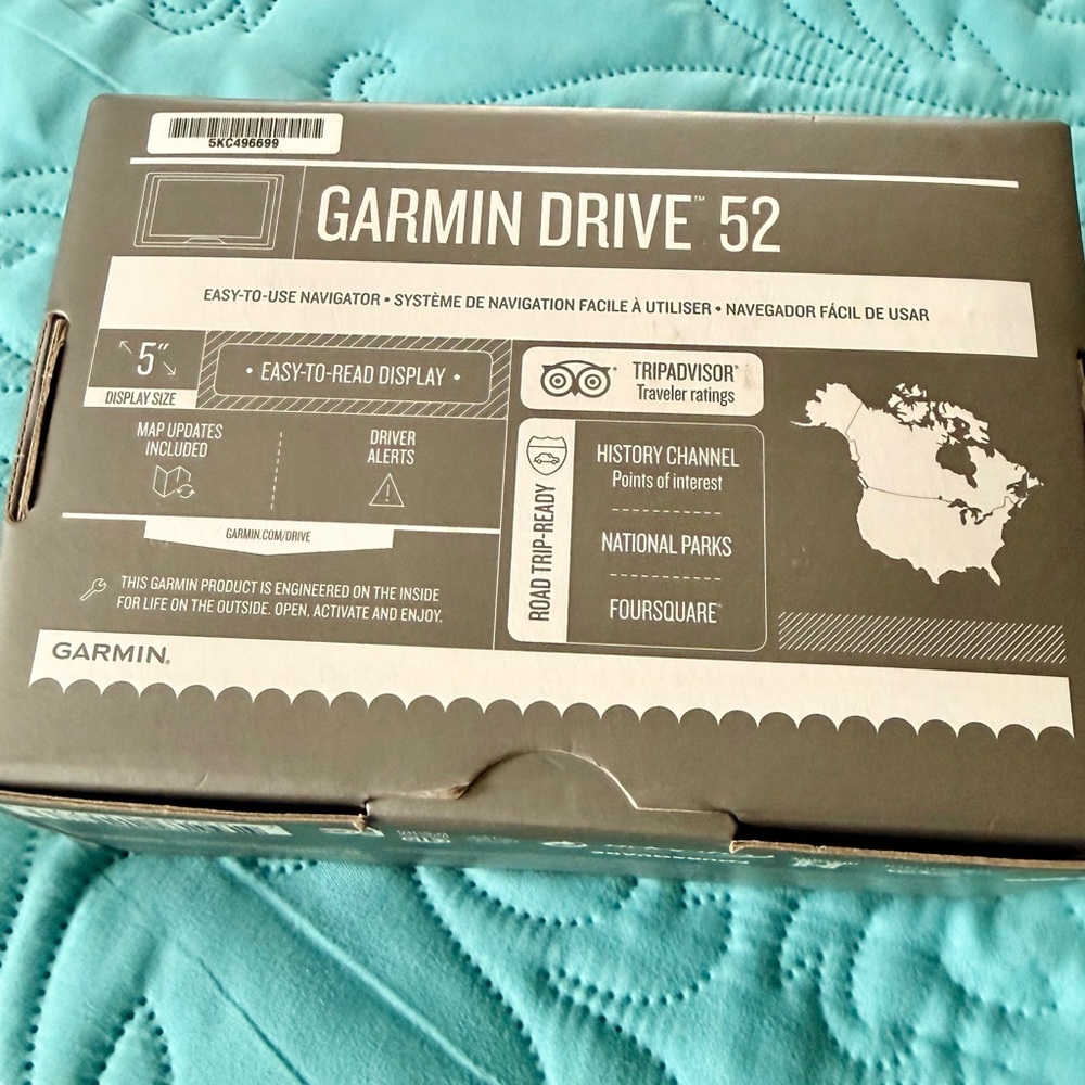 Like New 😎 Garmin Drive 52 GPS with Black and Gray Display!! 👍🏻 - Picture 4 of 4